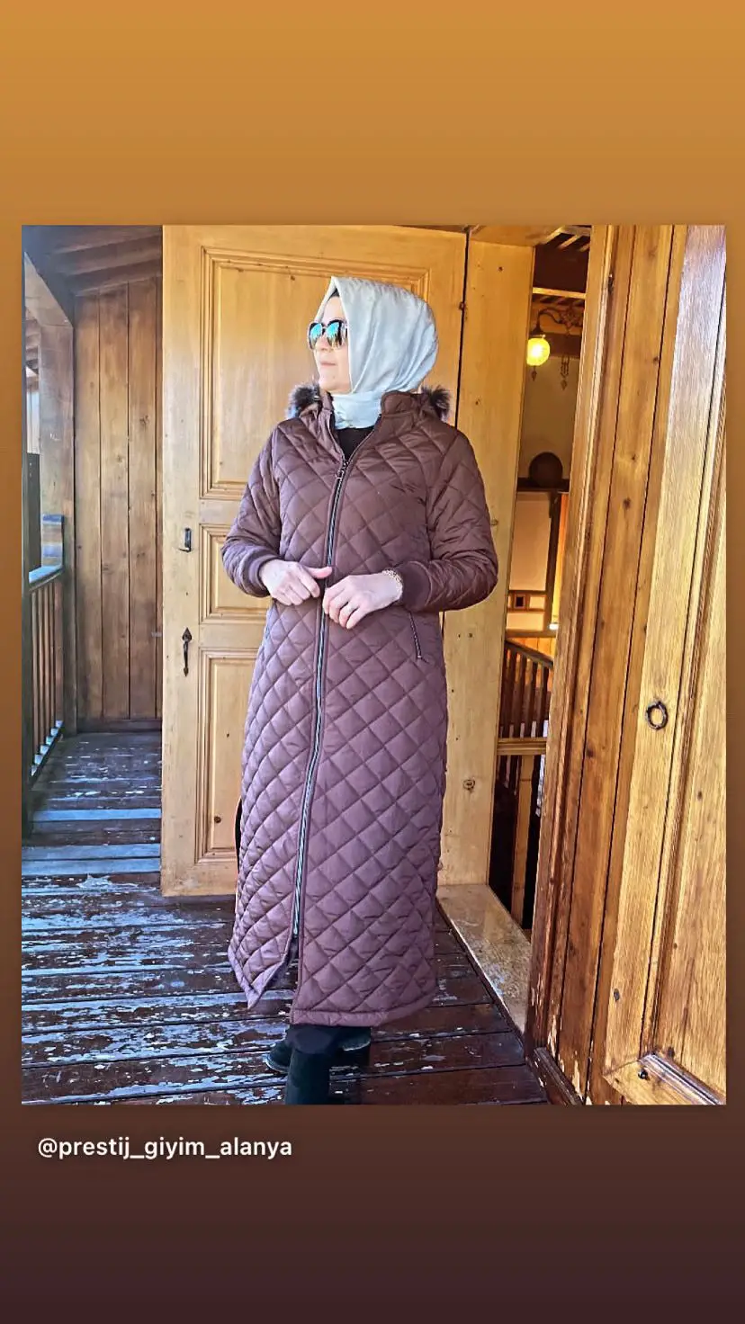 Kapitone Görünümlü Şişme Mont