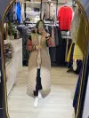 Uzun Yelek Baklava Desen Yelek Modeli