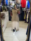 Uzun Yelek Baklava Desen Yelek Modeli