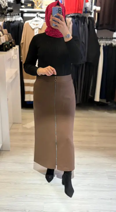 Fermuarlı Etek